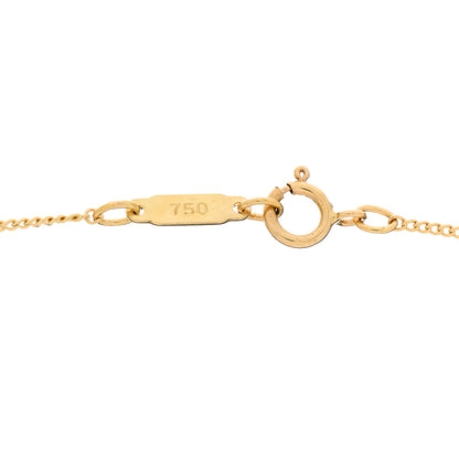 Tiffany 18K Yellow Gold Open Leaf Pendant Necklace 6 of 6