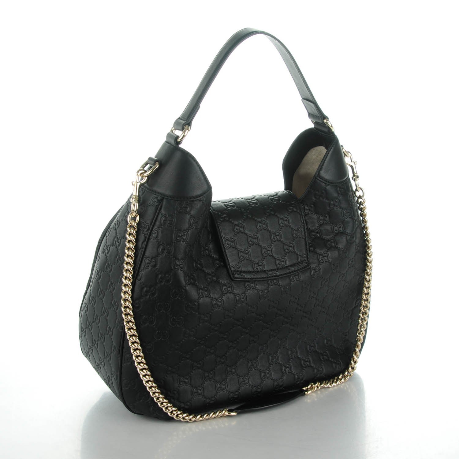 Gucci Guccissima Medium Emily Hobo Black 3 of 7