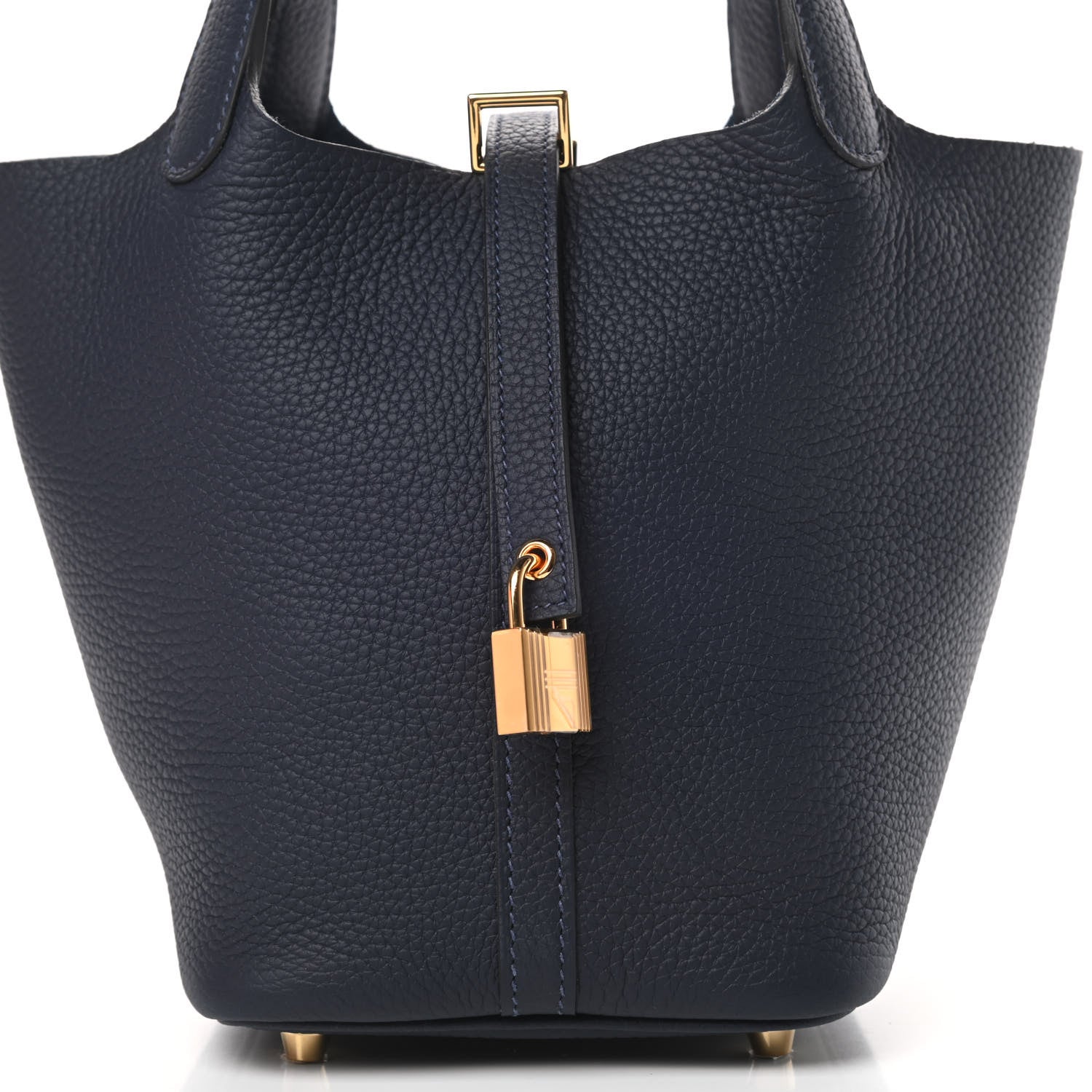 Hermes Taurillon Clemence Picotin Lock 18 PM Bleu Nuit 8 of 11