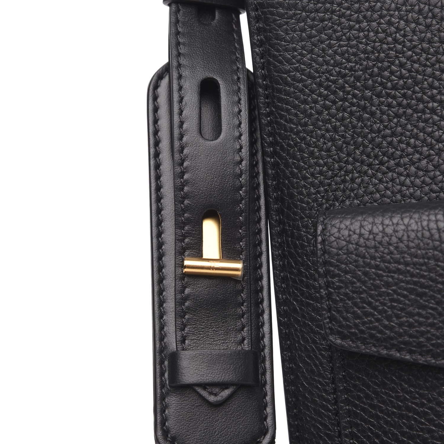 Tom Ford Grain Calfskin T Twist Crossbody Bag Black 10 of 10