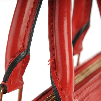 Louis Vuitton Epi Speedy 25 Castillan Red 9 of 11