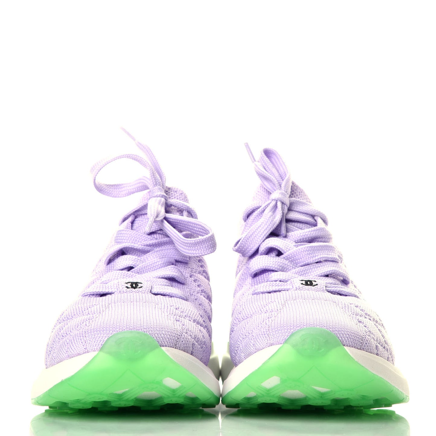 Mixed Fibers Quilted Womens CC Sneakers 38.5 Purple