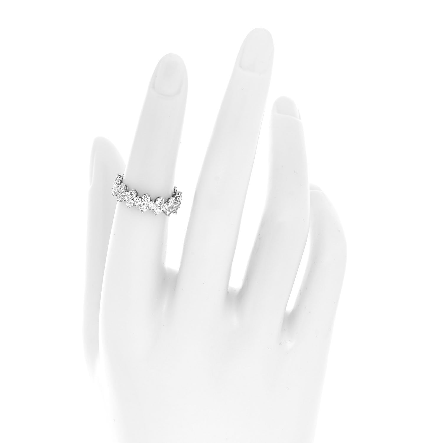 Tiffany Platinum Diamond Aria Eternity Ring 50 5.5 2 of 4