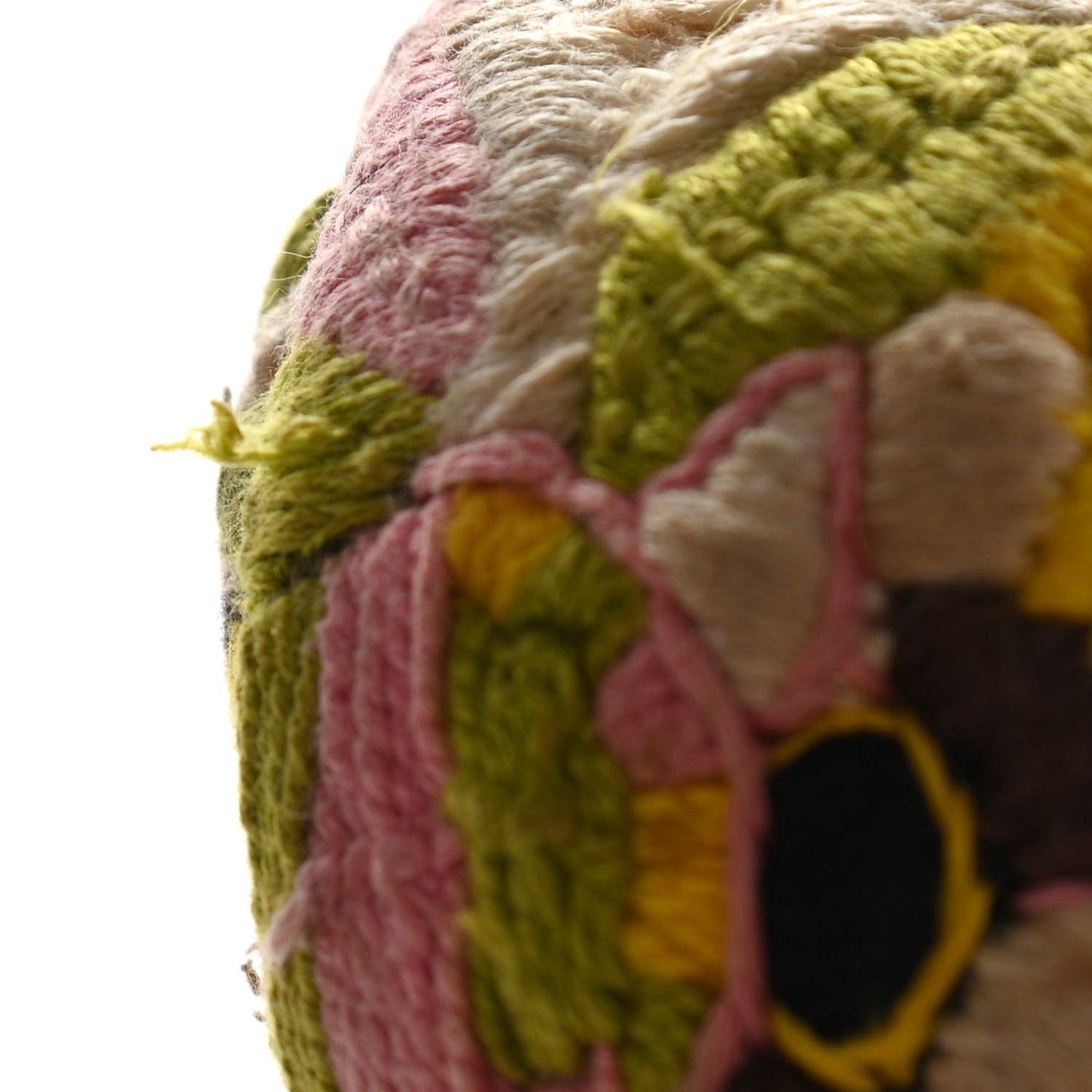 Lizard Embroidered Flower Baguette Pink Multicolor