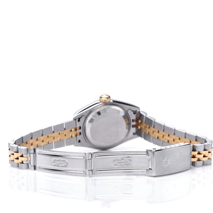 Rolex Stainless Steel 18K Yellow Gold Diamond 26mm Oyster Perpetual Datejust Watch Champagne 79173 5 of 7