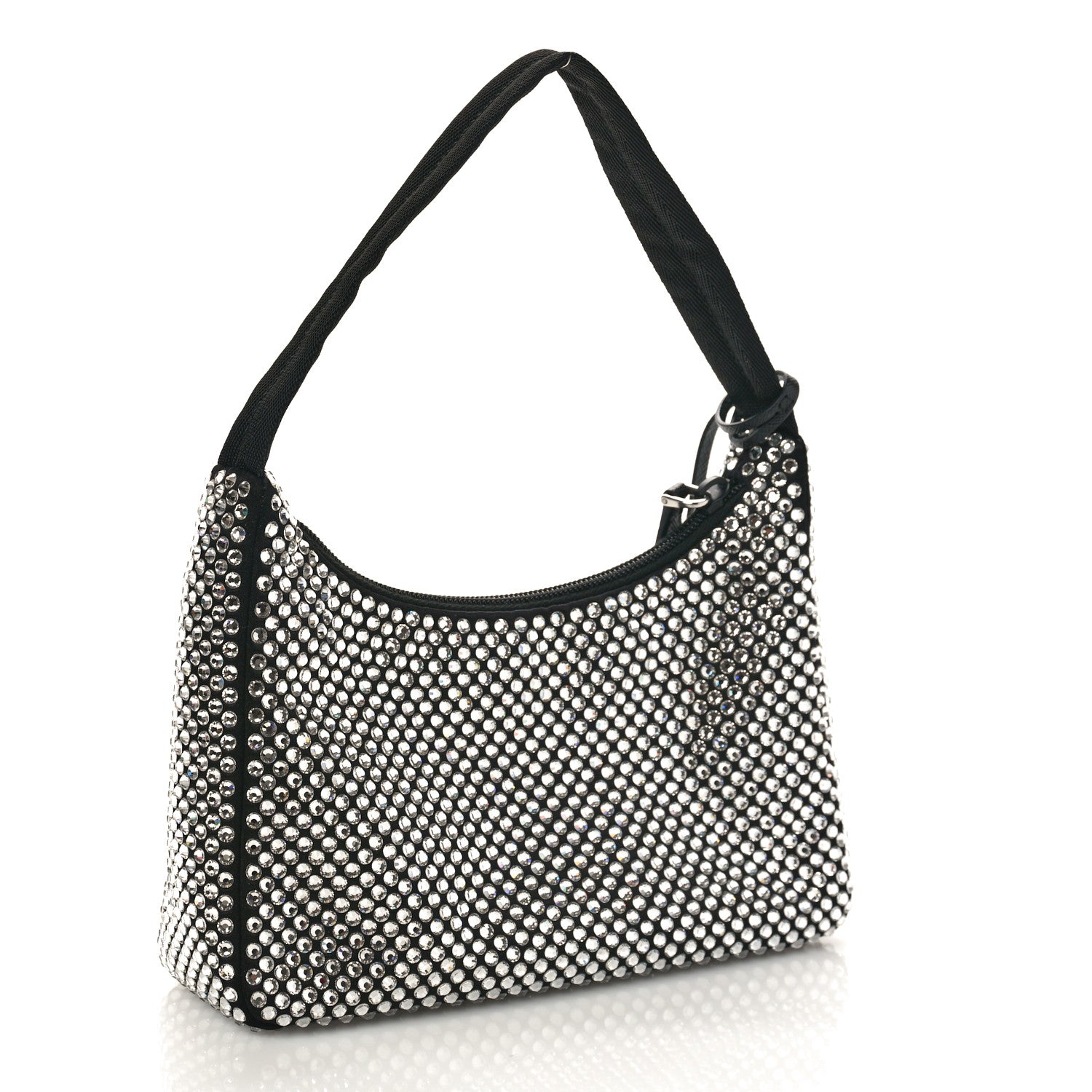 Prada Satin Crystal Mini Re-Edition 2000 Bag Cristal 2 of 9