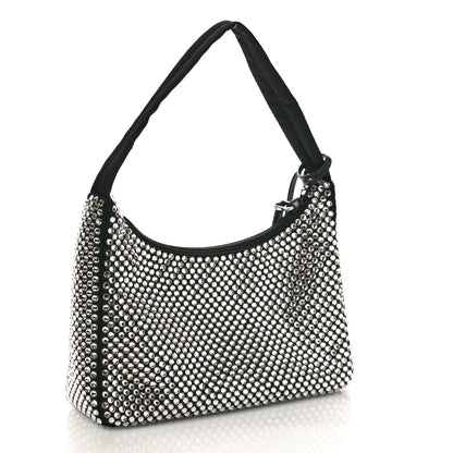 Prada Satin Crystal Mini Re-Edition 2000 Bag Cristal 2 of 9