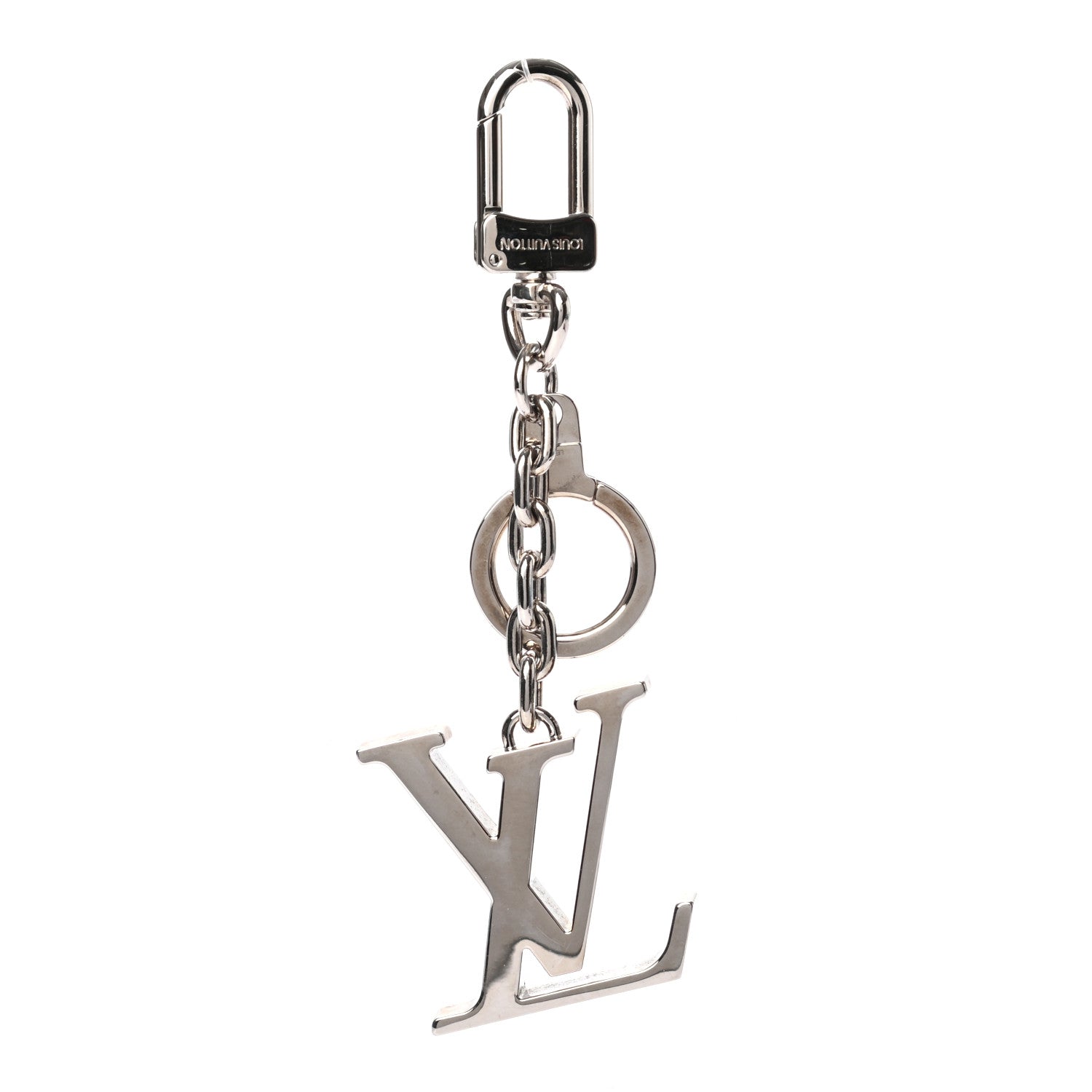 Louis Vuitton LV Facettes Bag Charm Key Holder Silver 1 of 3