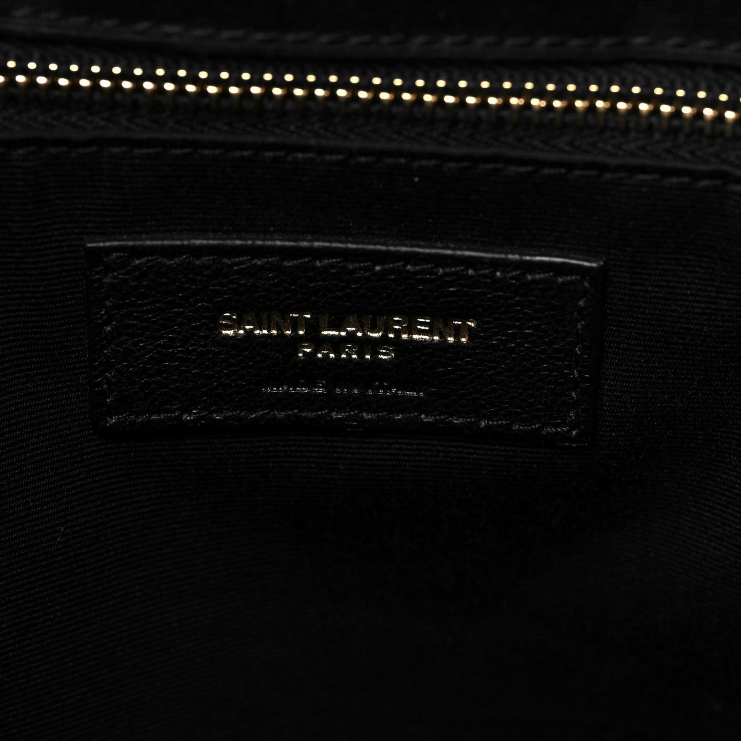 Calfskin Y Quilted Monogram Large Loulou Shopper Black