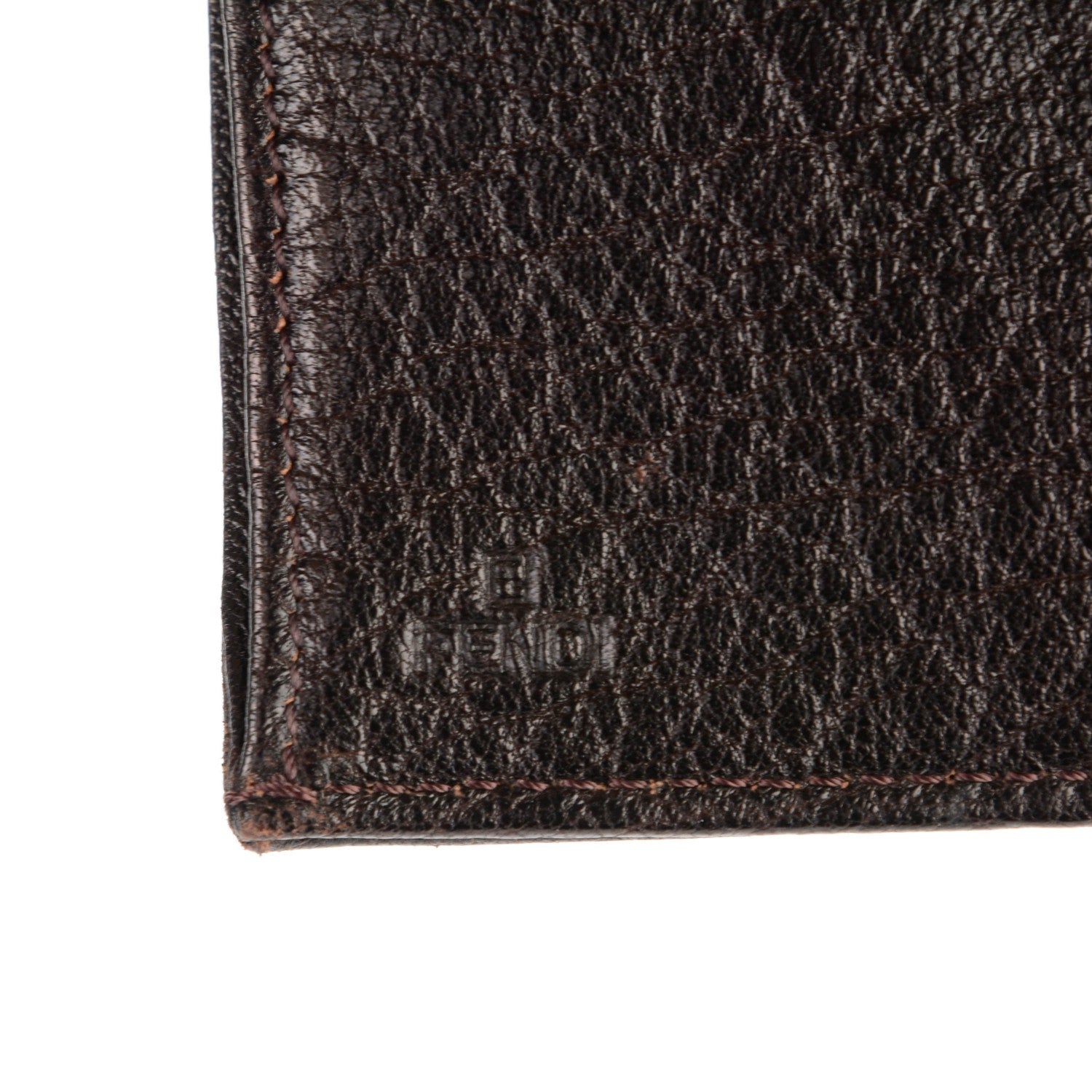 Fendi Zucca Nappa Nuvolata Vitello Tortuga Spy Continental Wallet Tobacco Moro 7 of 8