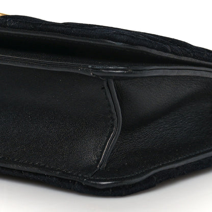 Gucci Velvet Matelasse GG Marmont Mini Bag Black 8 of 9