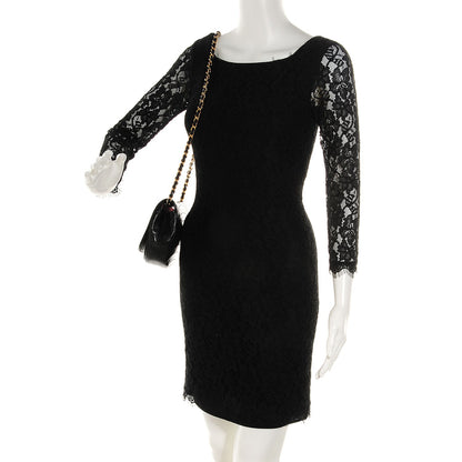 Chanel Lambskin Ribbon Stitched Flap Black 2 of 8