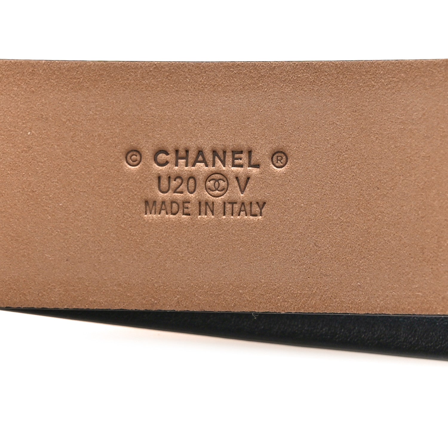 Chanel Calfskin Belt 95 38 Black 3 of 7