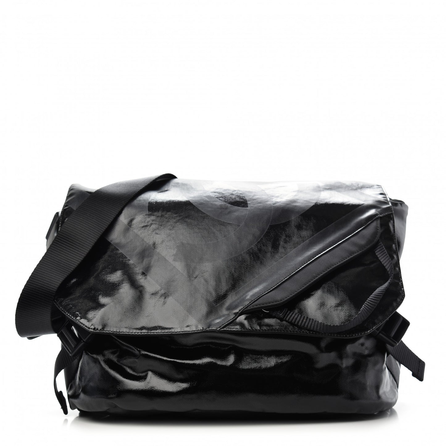 Coated Canvas Sport Messenger Black