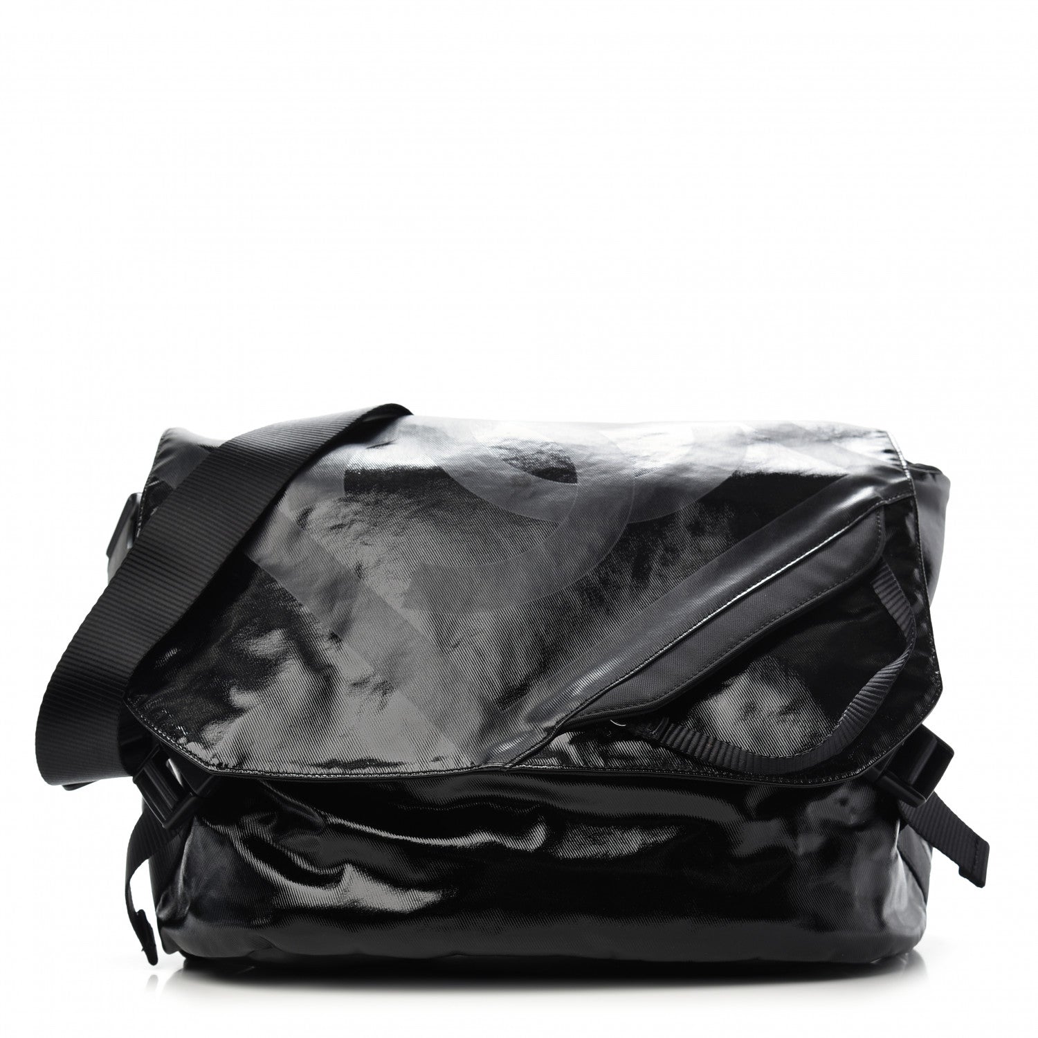 Chanel Coated Canvas Sport Messenger Black 1 of 7