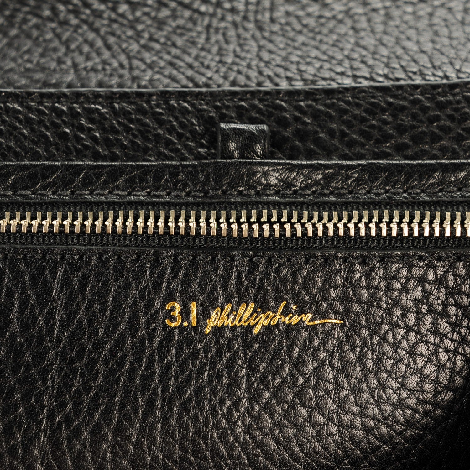 3.1 Phillip Lim 3.1 Textured Calfskin Medium Pashli Satchel Black 6 of 7