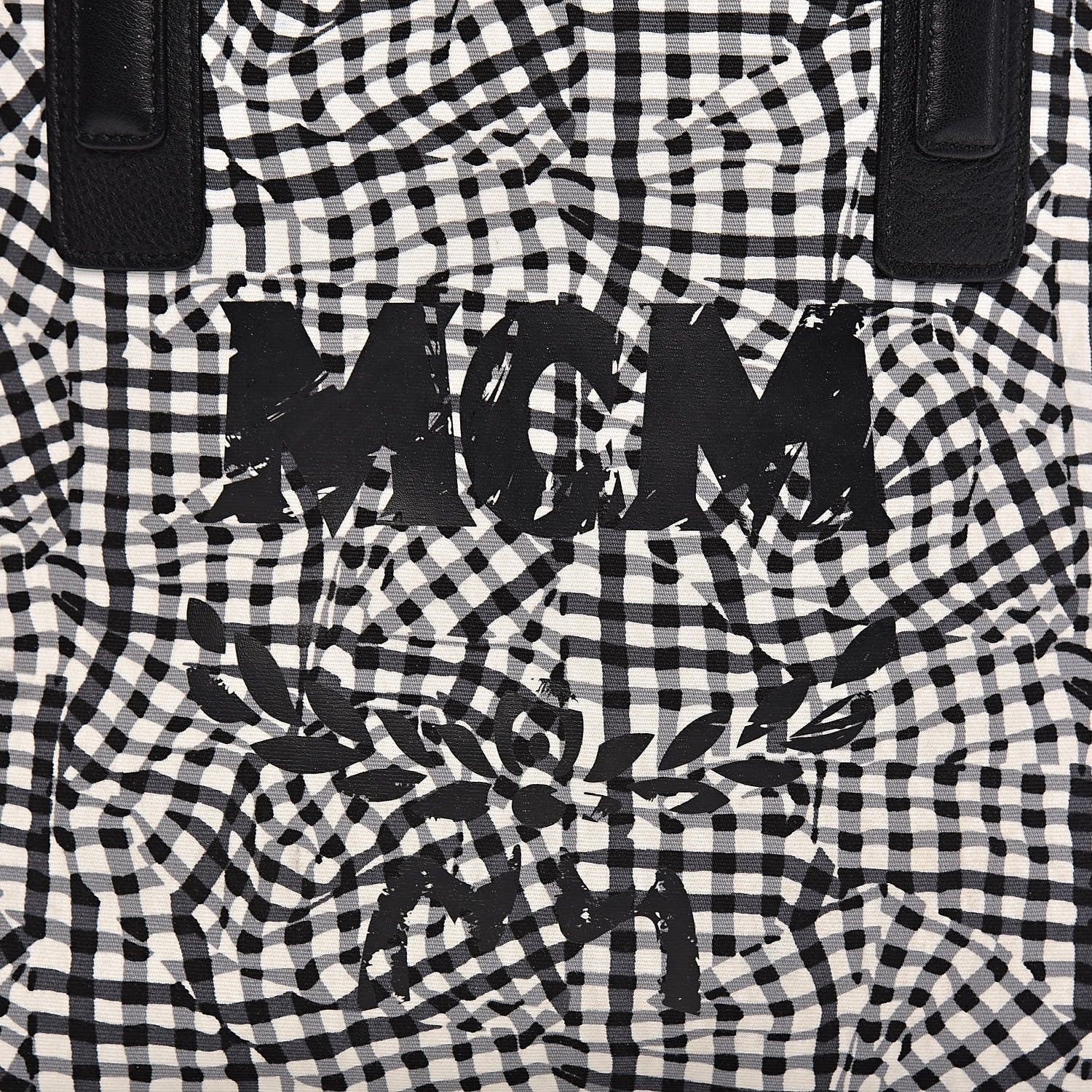 MCM Visetos Medium Liz Reversible Shopper Tote Black 17 of 17