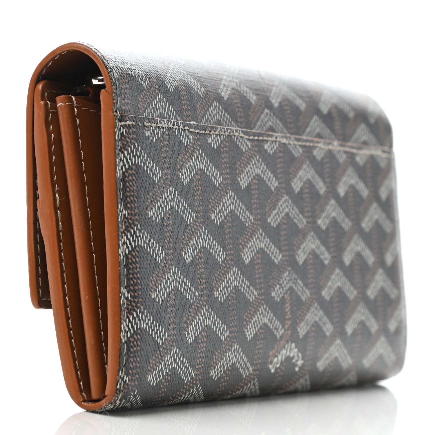 Goyard Goyardine Varenne Long Wallet Black Gold 3 of 7