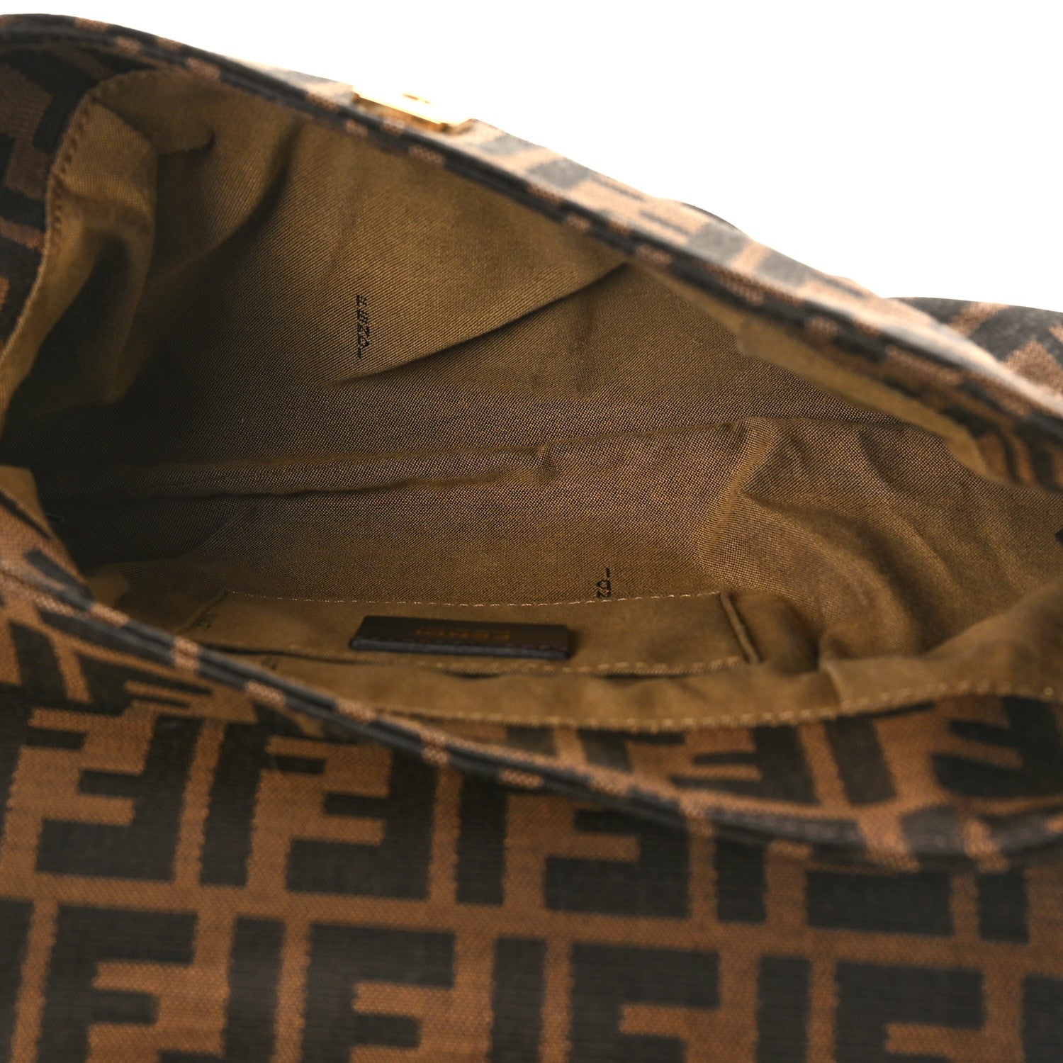 Fendi Zucca Small Chef Shoulder Bag Tobacco 5 of 8