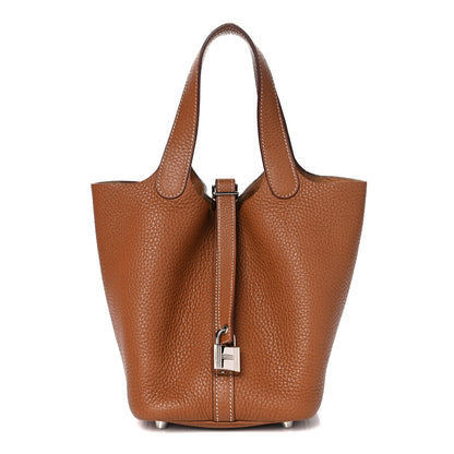 Hermes Taurillon Clemence Picotin Lock 18 PM Gold 1 of 11