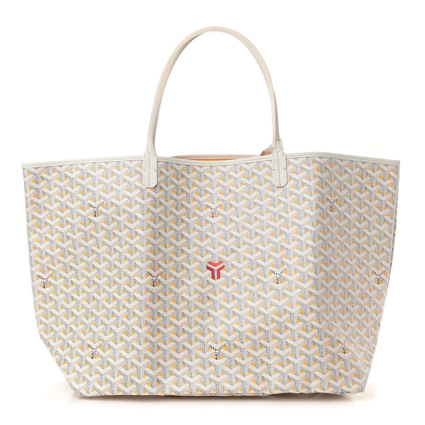 Goyardine Saint Louis Claire Voie GM White Orange