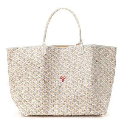 Goyard Goyardine Saint Louis Claire Voie GM White Orange 3 of 7
