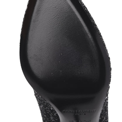 Saint Laurent Glitter Opyum 85 Pumps 37.5 Black 6 of 10
