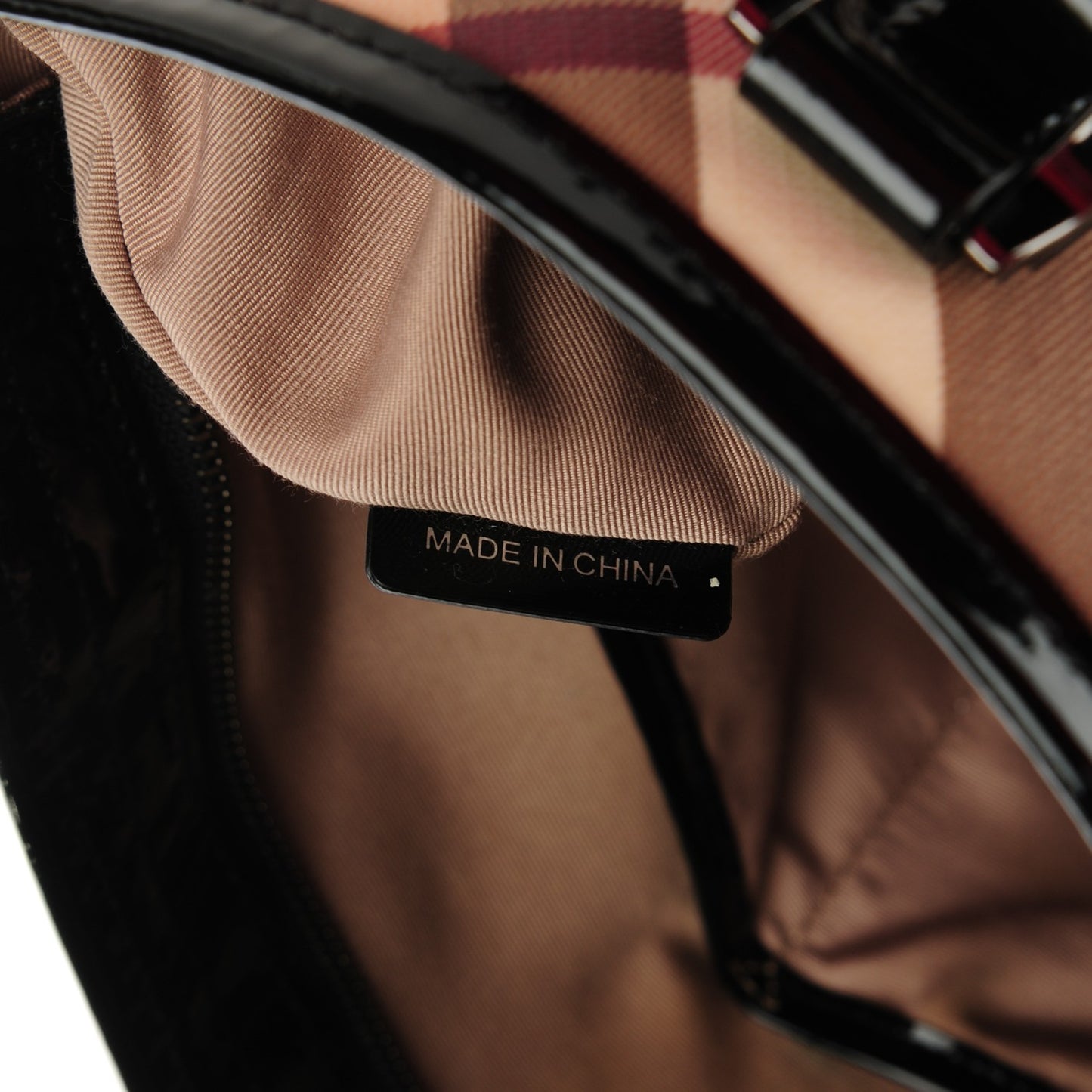 Nova Check Medium Tote Black