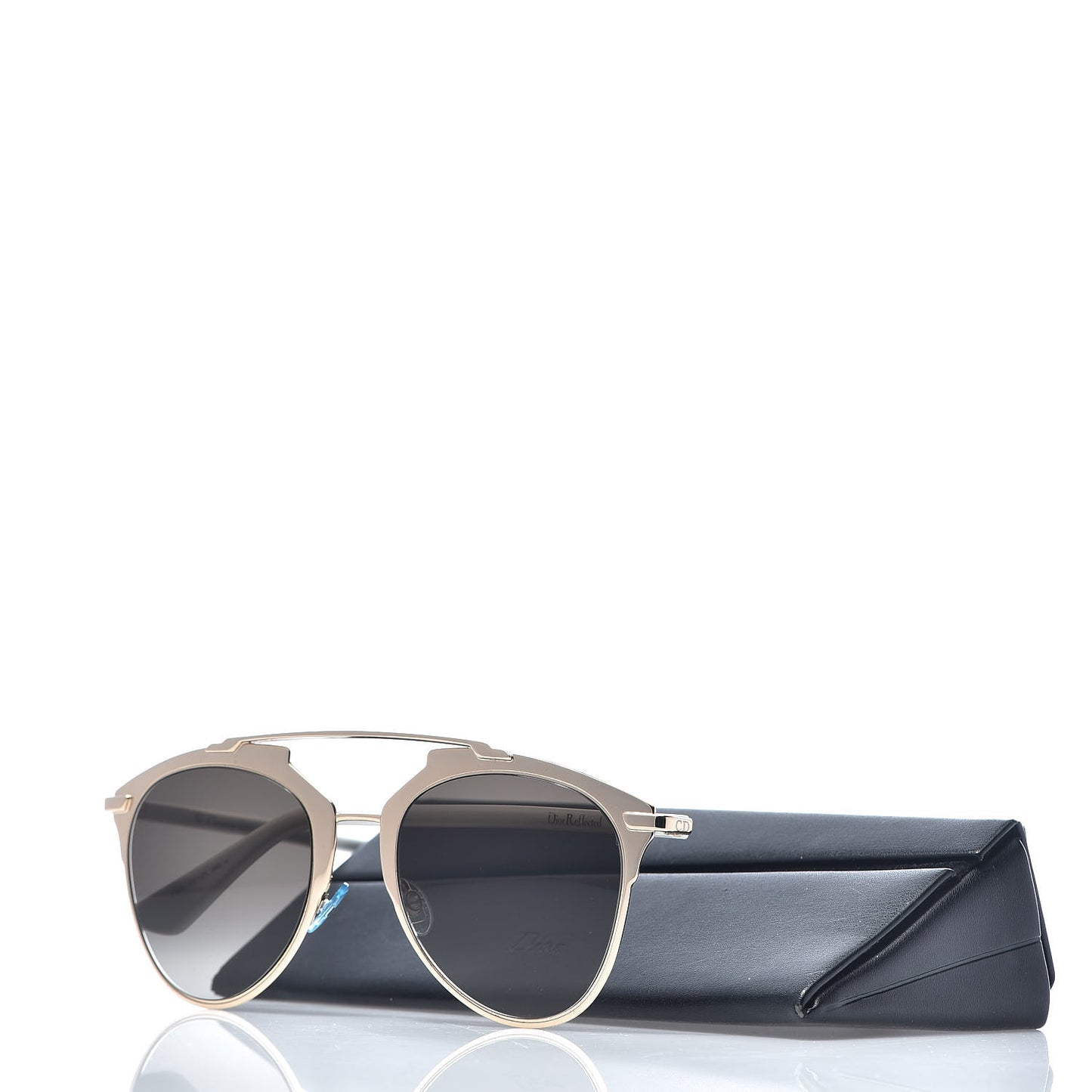 Reflected Sunglasses Gold White