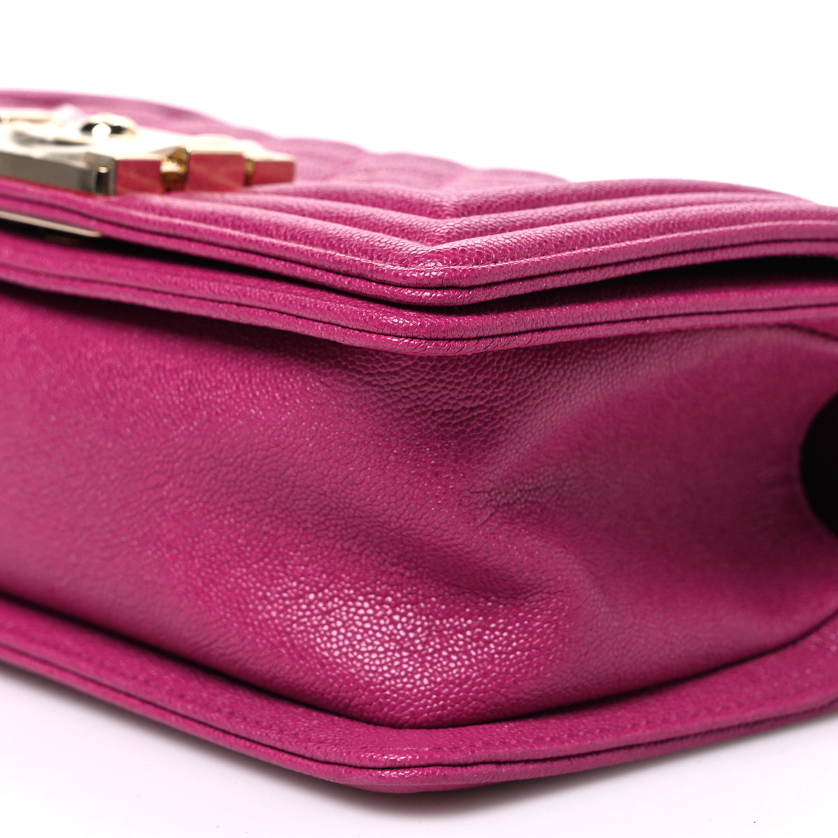 Chanel Caviar Quilted Small Boy Flap Fuchsia 10 of 10