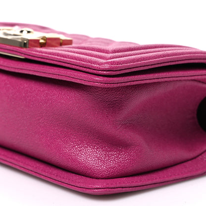 Chanel Caviar Quilted Small Boy Flap Fuchsia 10 of 10