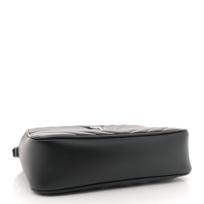 Saint Laurent Calfskin Matelasse Monogram Lou Camera Bag Black 4 of 13