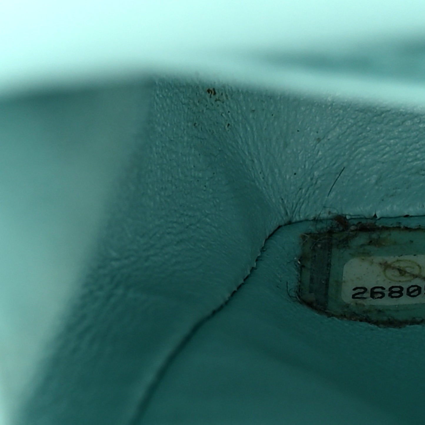 Caviar Quilted Medium Double Flap Light Blue