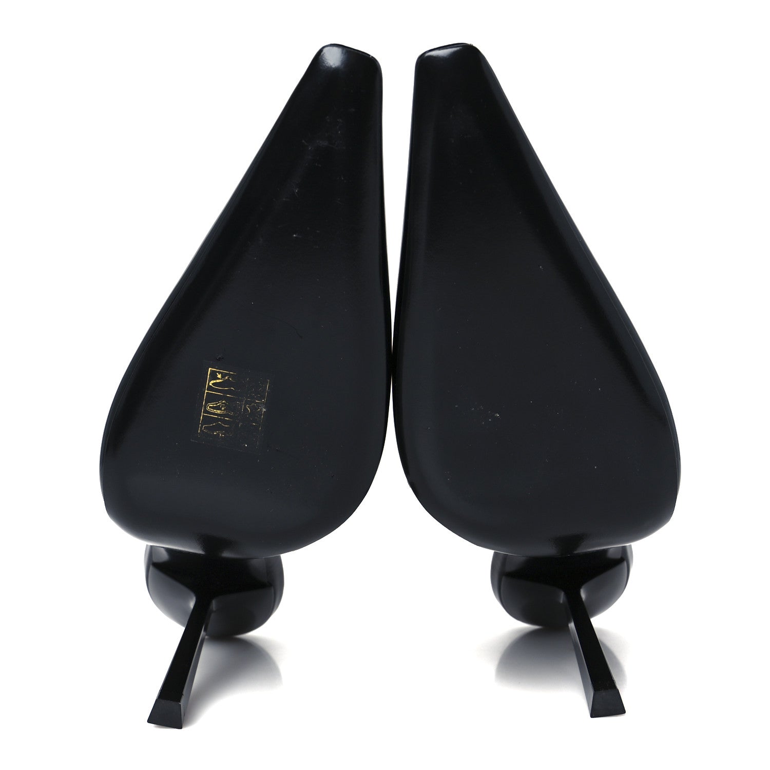 Saint Laurent Patent Madame 115mm Slingback Pumps 38.5 Black 6 of 10