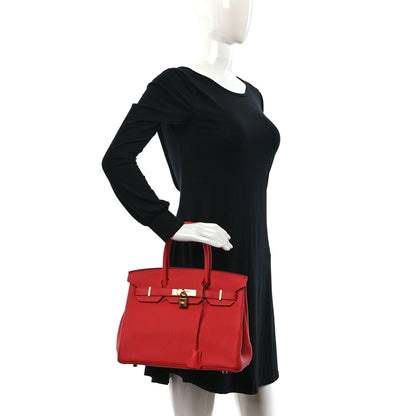 Hermes Togo Birkin 30 Rouge Pivoine 2 of 10