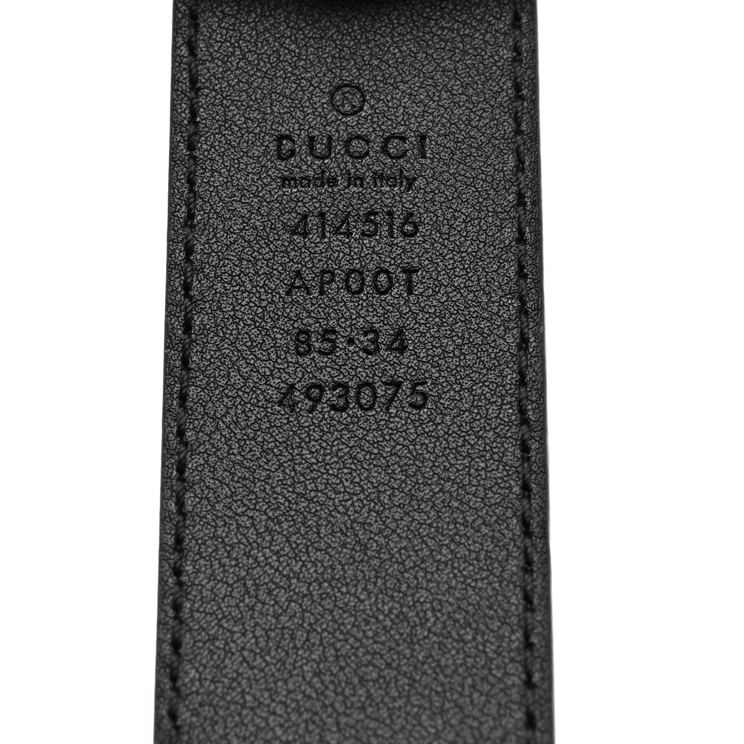 Gucci Calfskin Double G 30mm Belt 85/34 Black 3 of 6