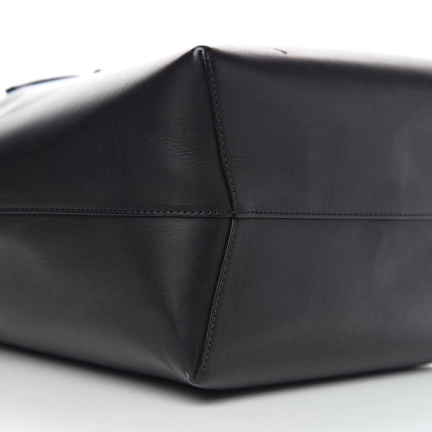 Mansur Gavriel Vegetable Tanned Calfskin Bucket Bag Black Flamma 7 of 11