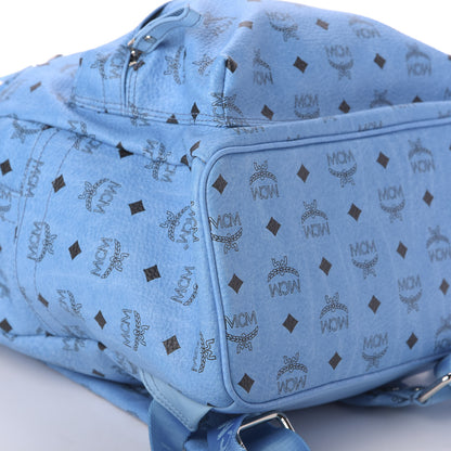 MCM Visetos Medium Sprinkle Stud Stark Backpack Blue 5 of 9
