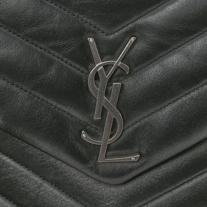 Saint Laurent Calfskin Y Quilted Monogram Medium Loulou Chain Satchel Black 11 of 11