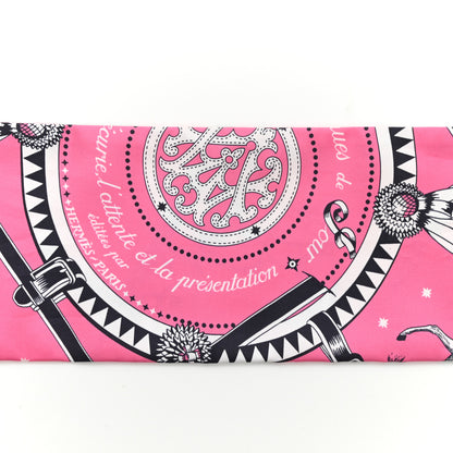 Hermes Silk Couvertures et Tenues de Jour Bandana Maxi Twilly Slim Rose Vif Rouge Vermillon 5 of 5