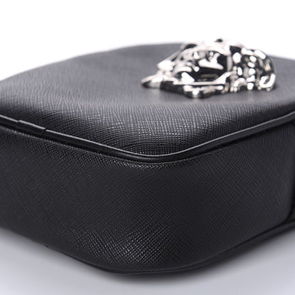 Versace Saffiano Small Medusa Messenger Bag Black 7 of 9