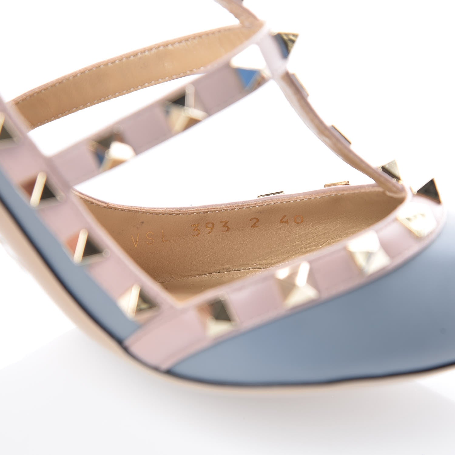 Valentino Garavani Nappa Rockstud Ankle Strap 100mm Pumps 40 Light Stone Poudre 8 of 9