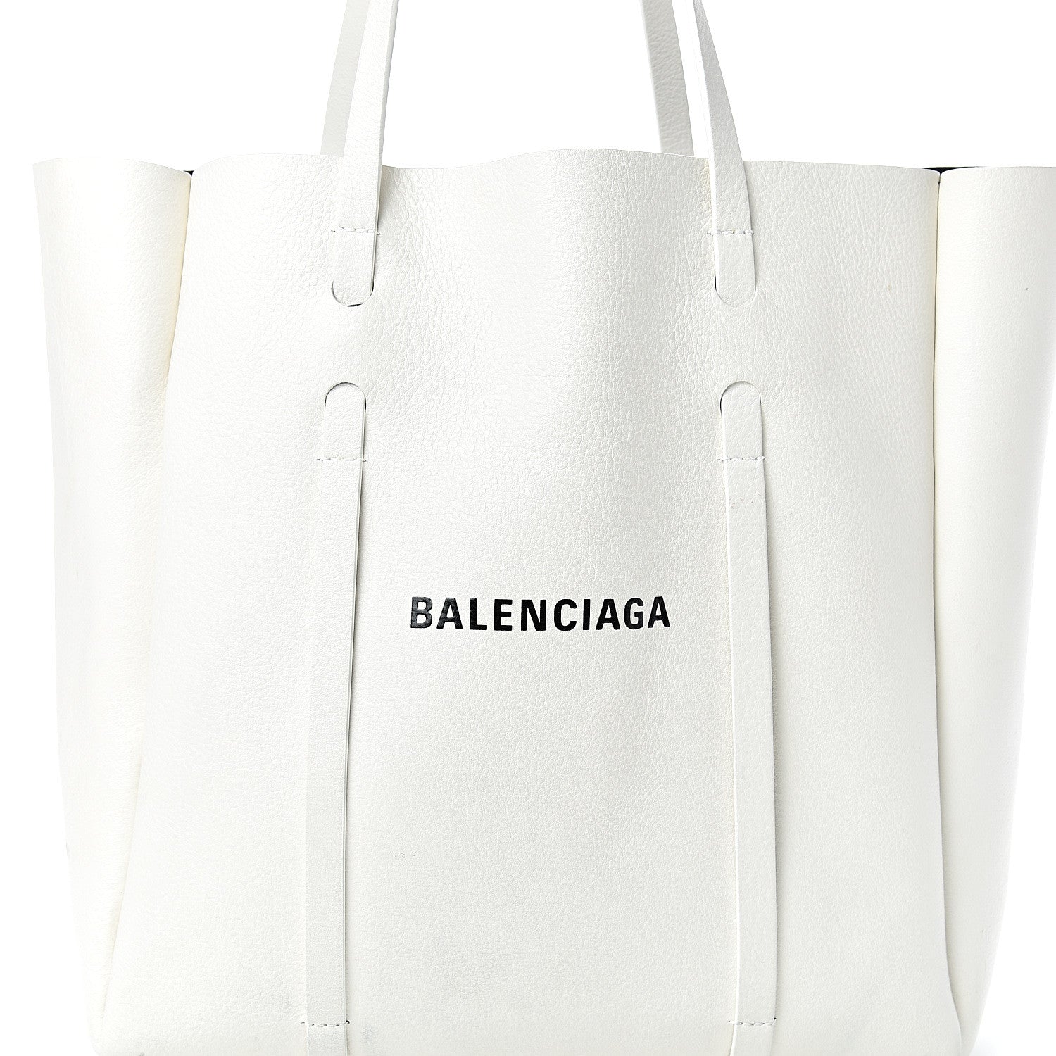 Balenciaga Smooth Calfskin Double Sided Small Everyday Tote Optic White Black 8 of 19