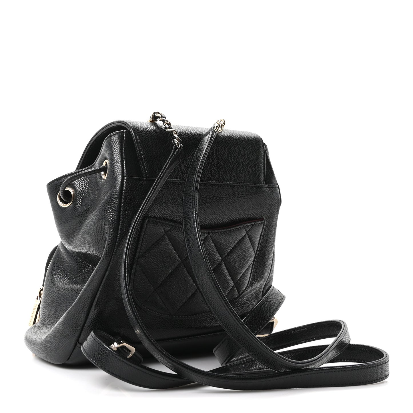 Caviar Quilted Mini Business Affinity Backpack Black