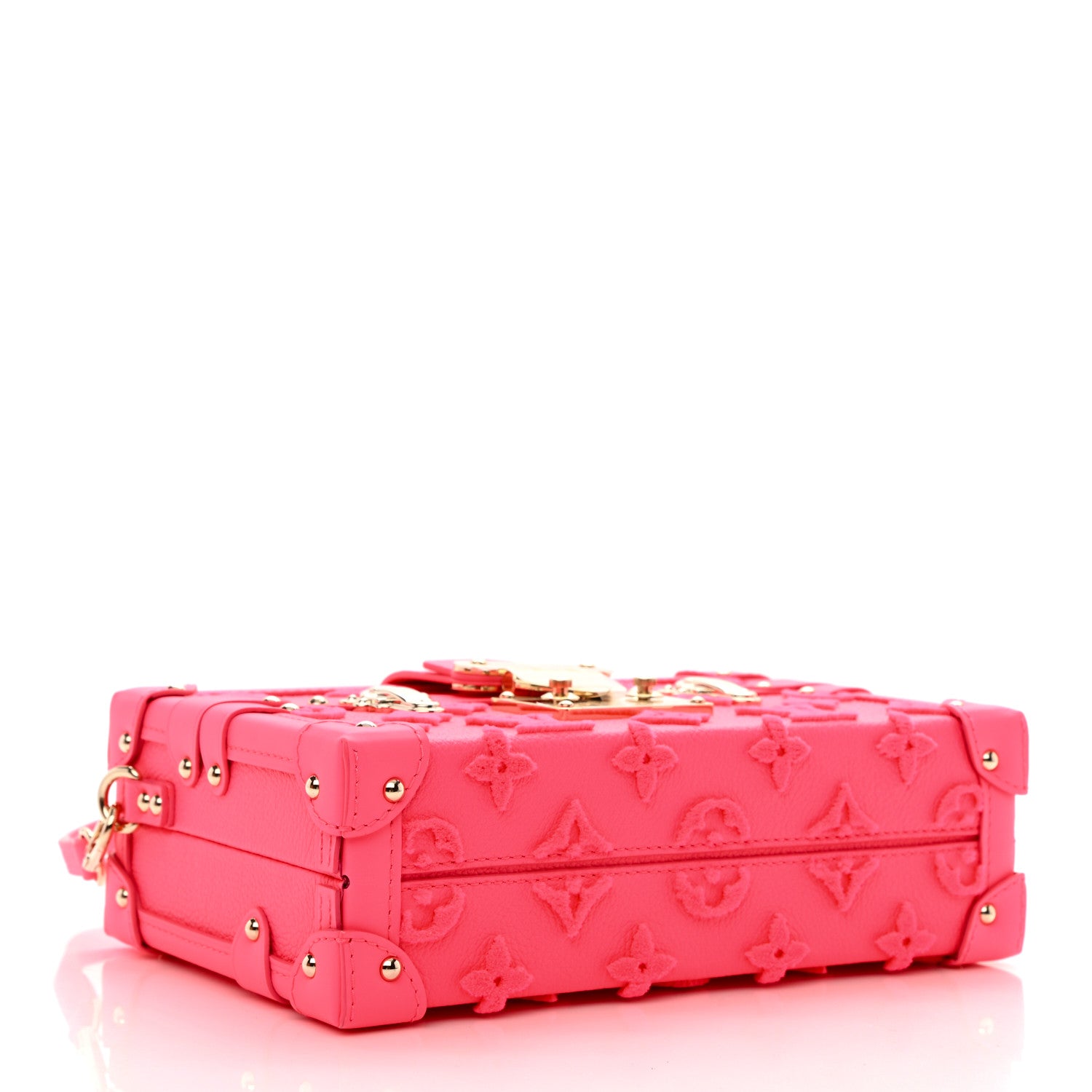 Louis Vuitton Monogram Tuffetage Petite Malle Rose Fluo 4 of 8