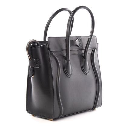 Celine Smooth Calfskin Micro Luggage Black 2 of 10