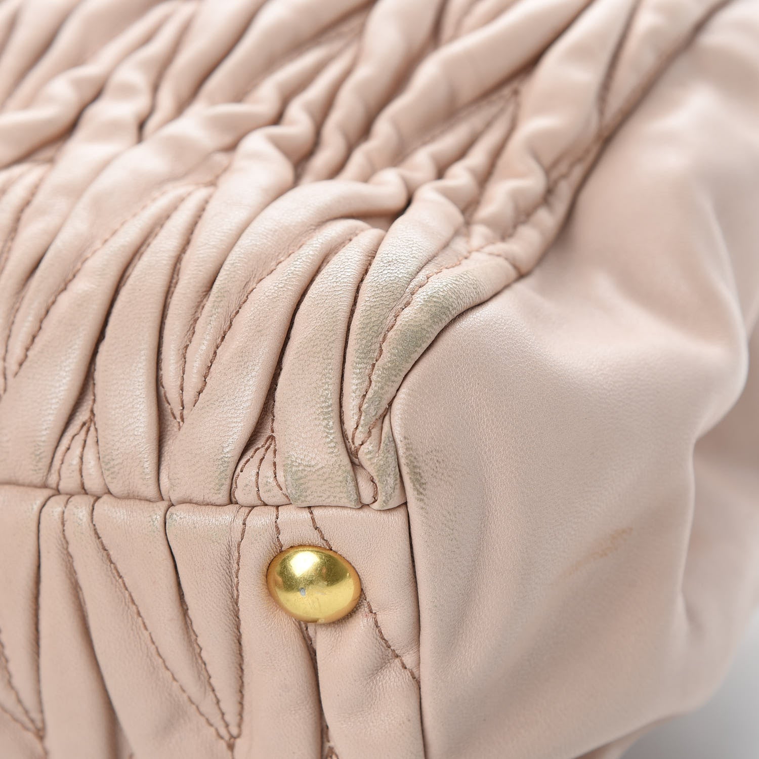 Miu Miu Nappa Matelasse Top Handle Bag Cammeo 12 of 18
