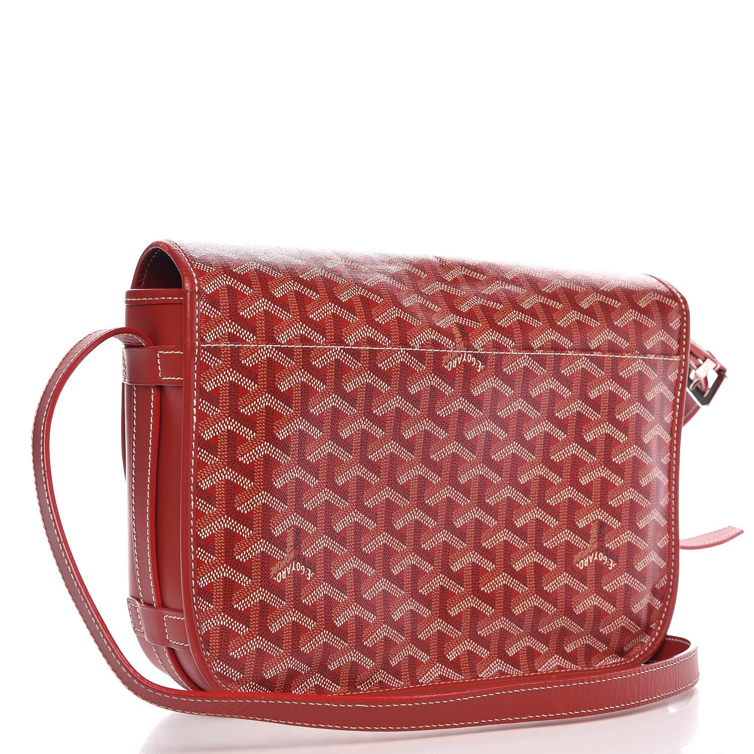 Goyard Goyardine Belvedere MM Messenger Bag Red 3 of 7