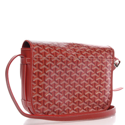 Goyard Goyardine Belvedere MM Messenger Bag Red 3 of 7