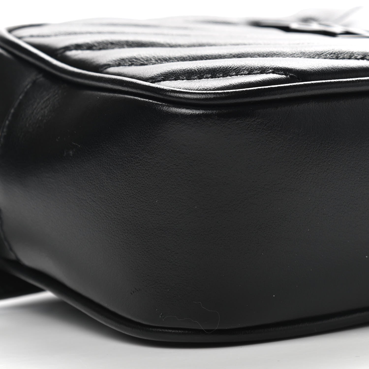 Saint Laurent Calfskin Matelasse Monogram Lou Belt Bag Black 7 of 9
